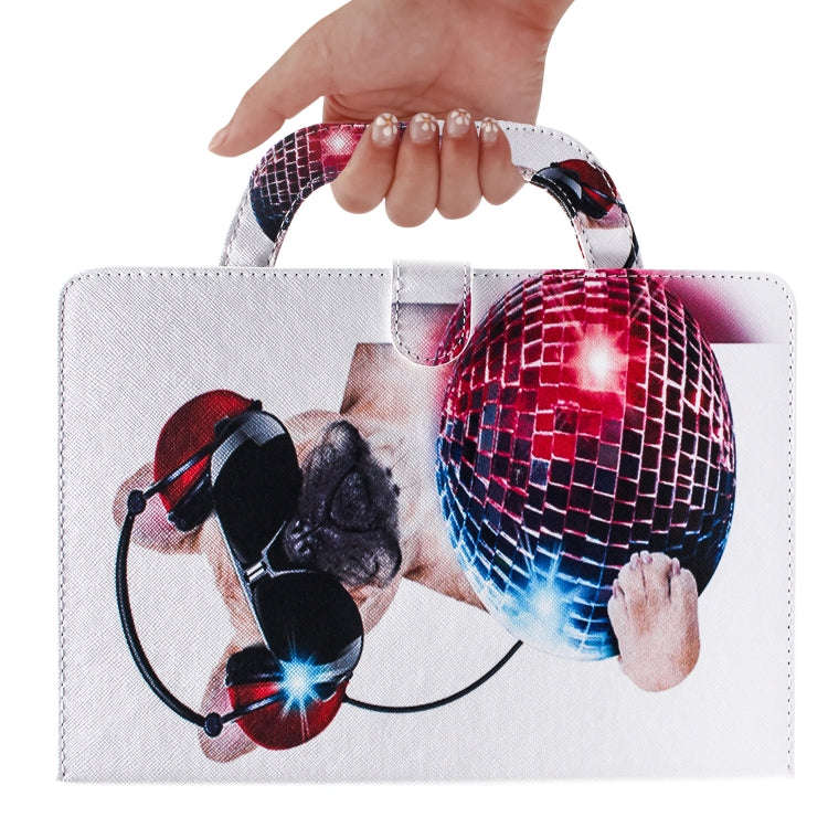 Fashion Dog Pattern Horizontal Flip Leather Case for Huawei MediaPad M5 Lite 10, with Holder & Ca...