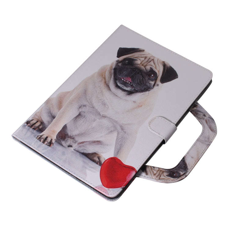 Pug Pattern Horizontal Flip Leather Case for Huawei MediaPad M5 Lite 10, with Holder & Card Slot ...