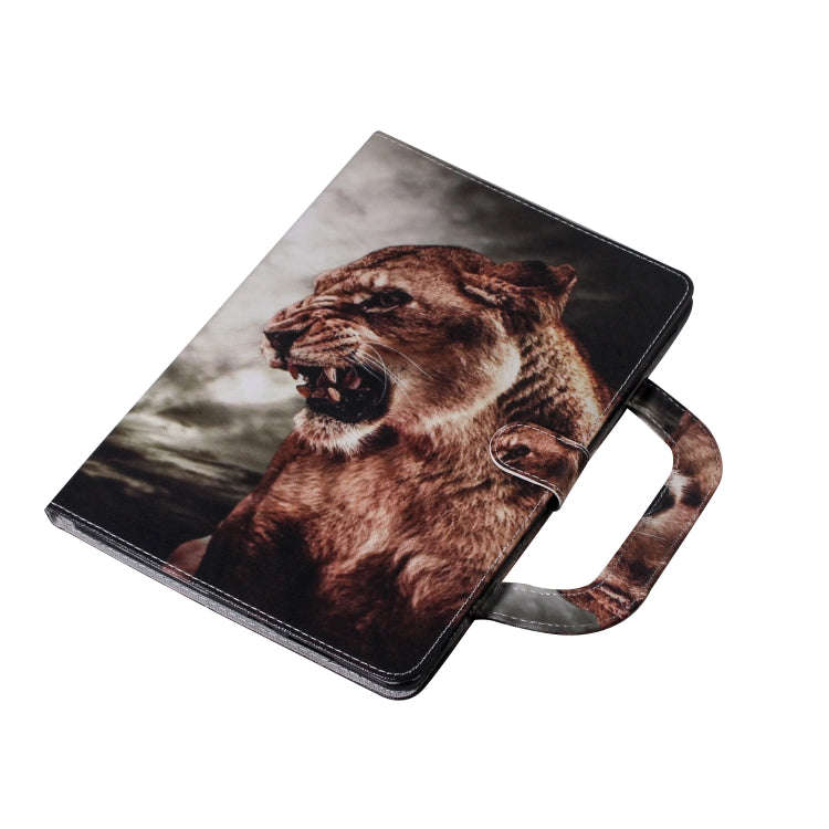Lion Pattern Horizontal Flip Leather Case for Huawei MediaPad M5 Lite 8 / Honor Tab 5, with Holde...