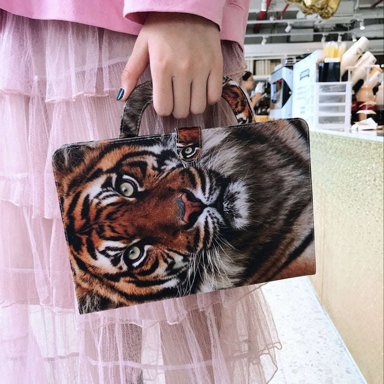 Tiger Pattern Horizontal Flip Leather Case for Huawei MediaPad M5 Lite 8 / Honor Tab 5, with Hold...