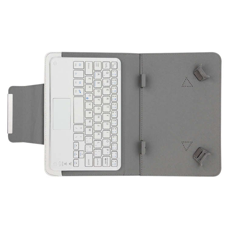 Universal Detachable Magnetic Bluetooth Touchpad Keyboard Leather Tablet Case with Holder for 10....