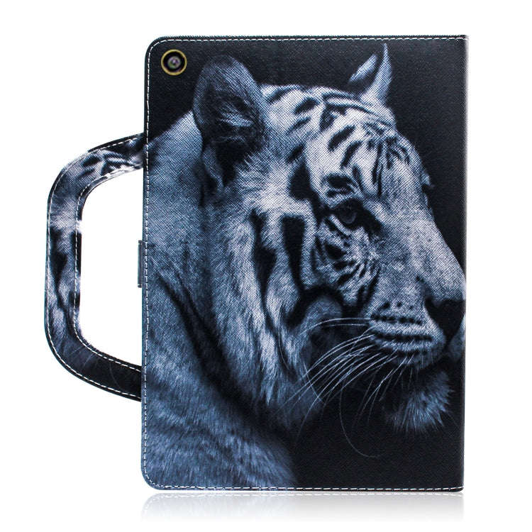 White Tiger Pattern Horizontal Flip Leather Case for Amazon Kindle Fire HD 8 2015/2016/2017/2018,...