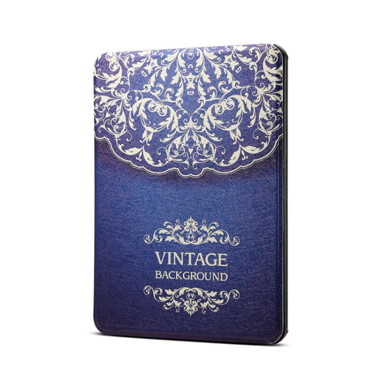 European Flower Vine Pattern Horizontal Flip PU Leather Protective Case for Amazon Kindle 2019, w...
