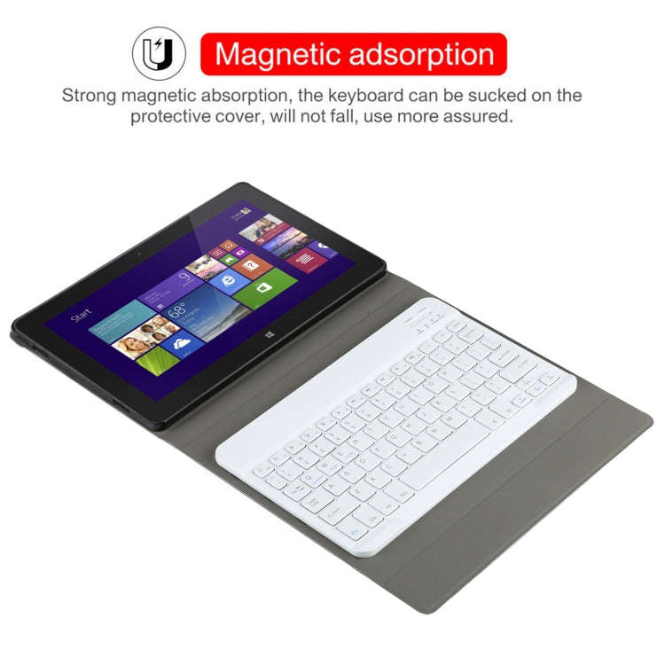 AM12 2 in 1 Removable Bluetooth Keyboard + Protective Leather Tablet Case with Holder for Lenovo ...
