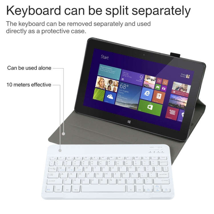 AM12 2 in 1 Removable Bluetooth Keyboard + Protective Leather Tablet Case with Holder for Lenovo ...