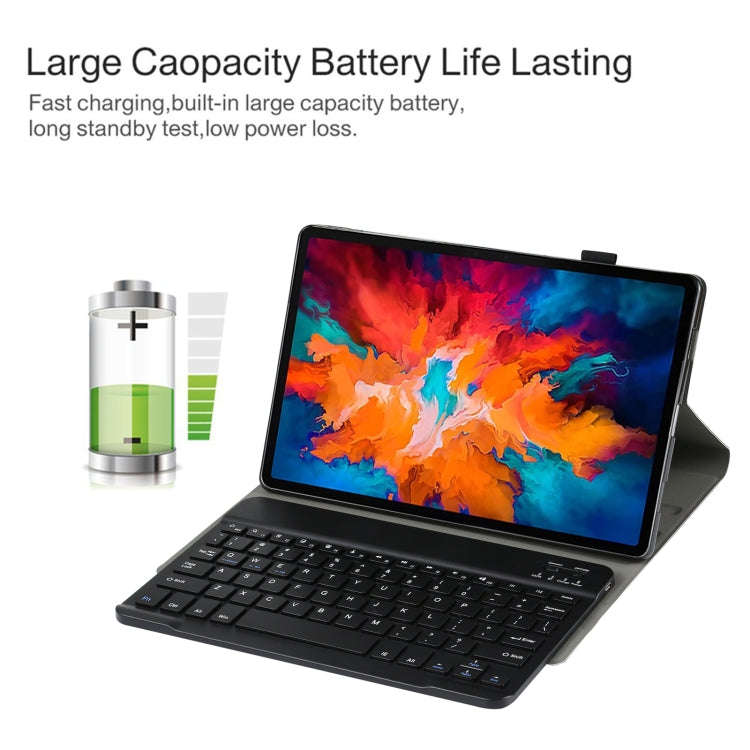 AM13 2 in 1 Removable Bluetooth Keyboard + Protective Leather Tablet Case with Holder for Lenovo ...