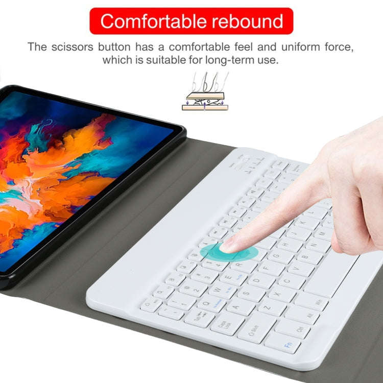 AM13 2 in 1 Removable Bluetooth Keyboard + Protective Leather Tablet Case with Holder for Lenovo ...