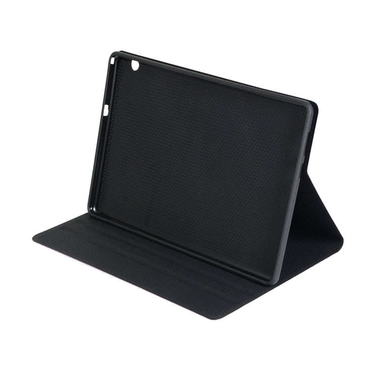 Universal Spring Texture TPU Protective Case for Huawei MediaPad T5, with Holder(Dark Blue)