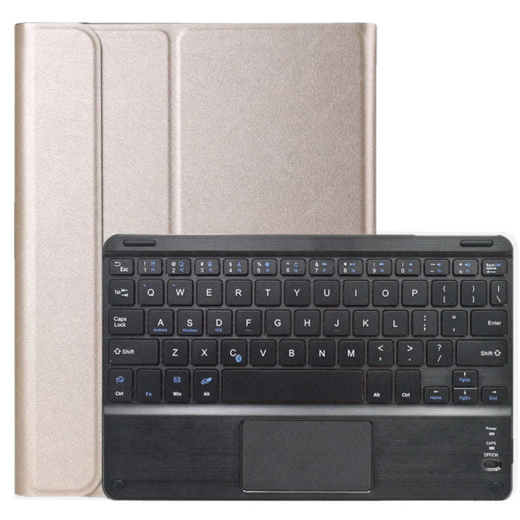 DY-E10 2 in 1 Removable Bluetooth Keyboard + Protective Leather Tablet Case with Touchpad & Holde...