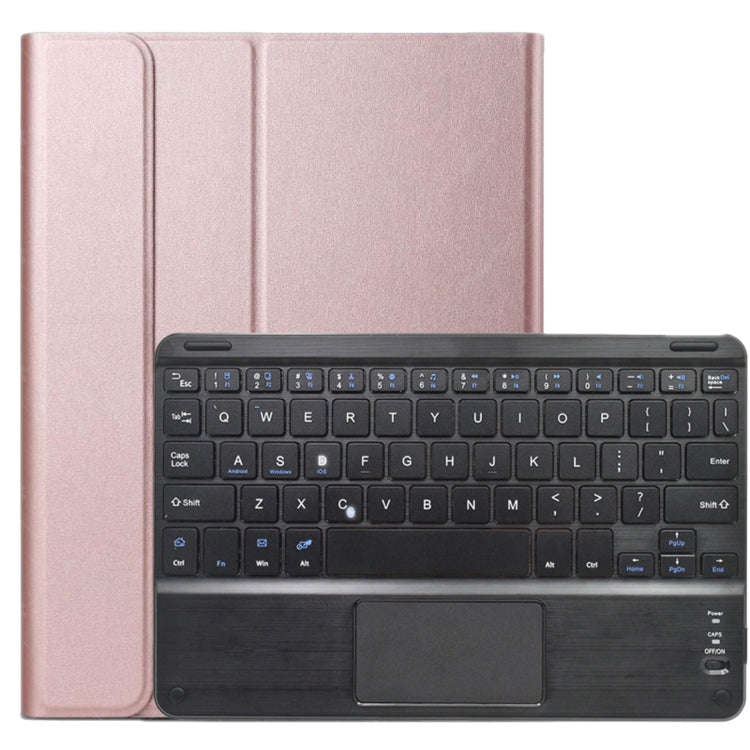 DY-E10 2 in 1 Removable Bluetooth Keyboard + Protective Leather Tablet Case with Touchpad & Holde...