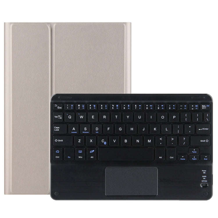 DY-P10-C 2 in 1 Removable Bluetooth Keyboard + Protective Leather Tablet Case with Touchpad & Hol...