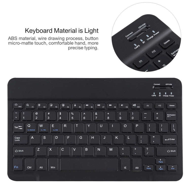 AM10 2 in 1 Removable Bluetooth Keyboard + Protective Leather Tablet Case with Holder for Lenovo ...