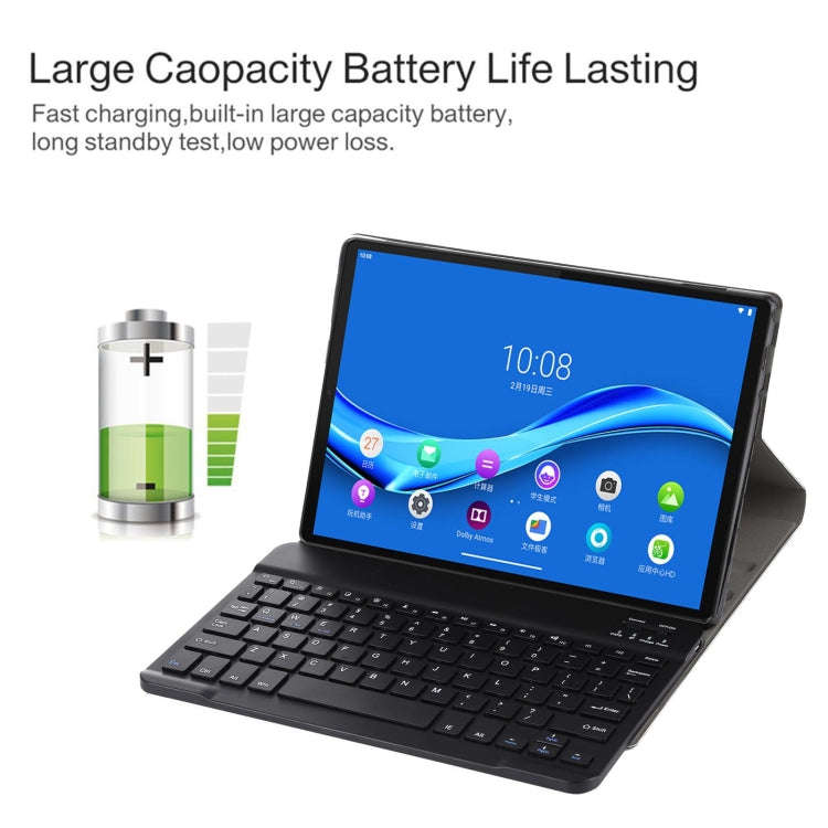 AM10 2 in 1 Removable Bluetooth Keyboard + Protective Leather Tablet Case with Holder for Lenovo ...