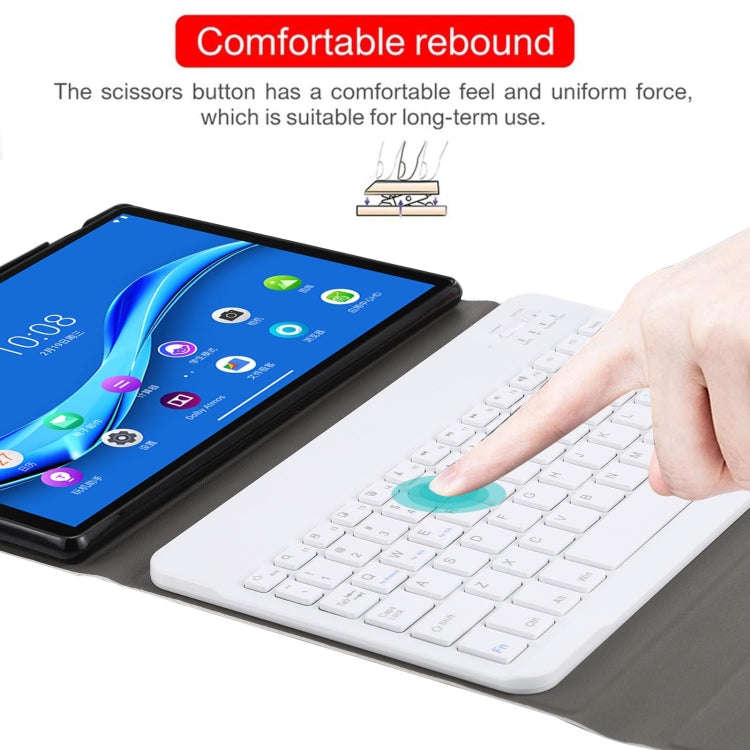 AM10 2 in 1 Removable Bluetooth Keyboard + Protective Leather Tablet Case with Holder for Lenovo ...