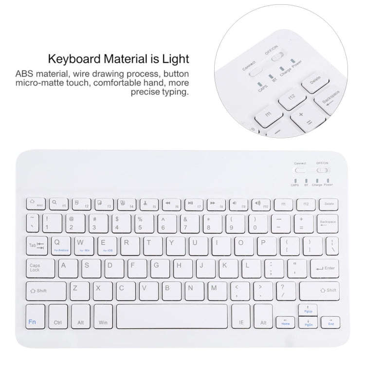 AM10 2 in 1 Removable Bluetooth Keyboard + Protective Leather Tablet Case with Holder for Lenovo ...