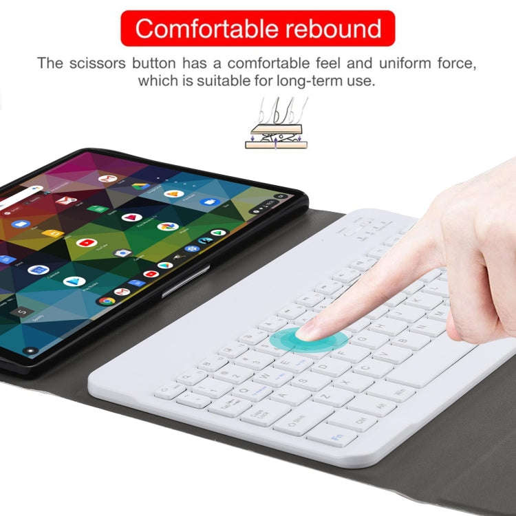 AM11 2 in 1 Removable Bluetooth Keyboard + Protective Leather Tablet Case with Holder for Lenovo ...