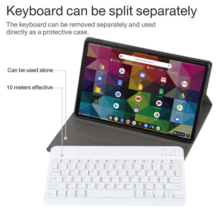 AM11 2 in 1 Removable Bluetooth Keyboard + Protective Leather Tablet Case with Holder for Lenovo ...