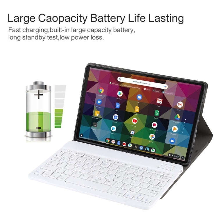 AM11 2 in 1 Removable Bluetooth Keyboard + Protective Leather Tablet Case with Holder for Lenovo ...