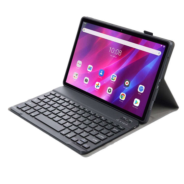 AK10 2 in 1 Detachable Bluetooth Keyboard + Lambskin Texture TPU Protective Leather Tablet Case w...