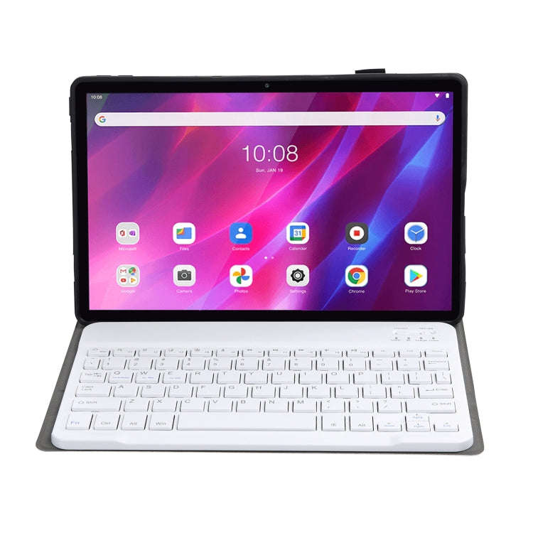 AK10 2 in 1 Detachable Bluetooth Keyboard + Lambskin Texture TPU Protective Leather Tablet Case w...