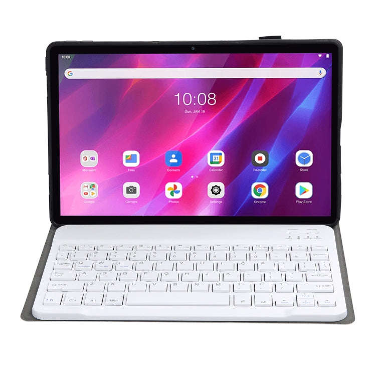 AK10 2 in 1 Detachable Bluetooth Keyboard + Lambskin Texture TPU Protective Leather Tablet Case w...