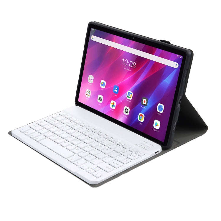 AK10 2 in 1 Detachable Bluetooth Keyboard + Lambskin Texture TPU Protective Leather Tablet Case w...