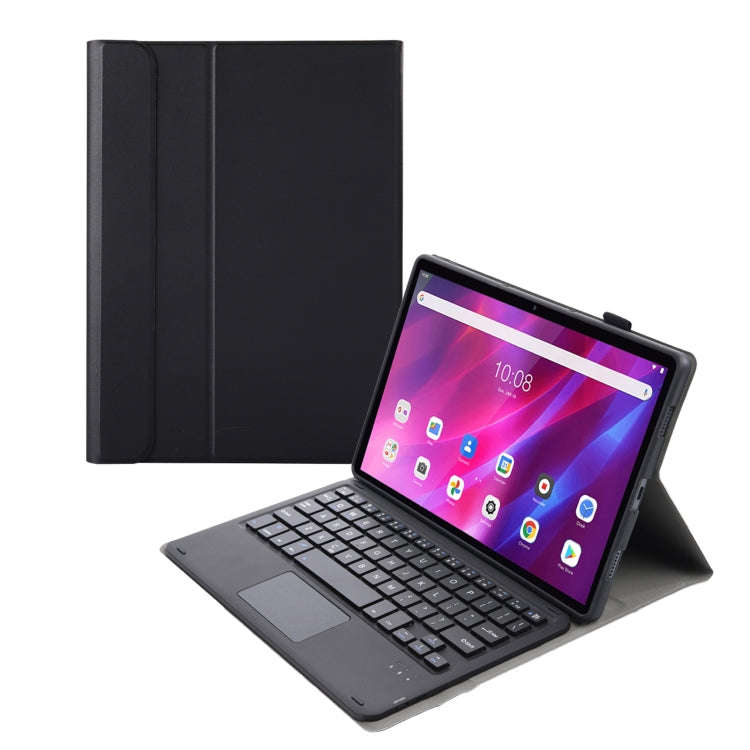 AK10-A 2 in 1 Detachable Bluetooth Keyboard + Lambskin Texture TPU Protective Leather Tablet Case...