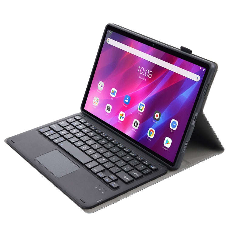 AK10-A 2 in 1 Detachable Bluetooth Keyboard + Lambskin Texture TPU Protective Leather Tablet Case...