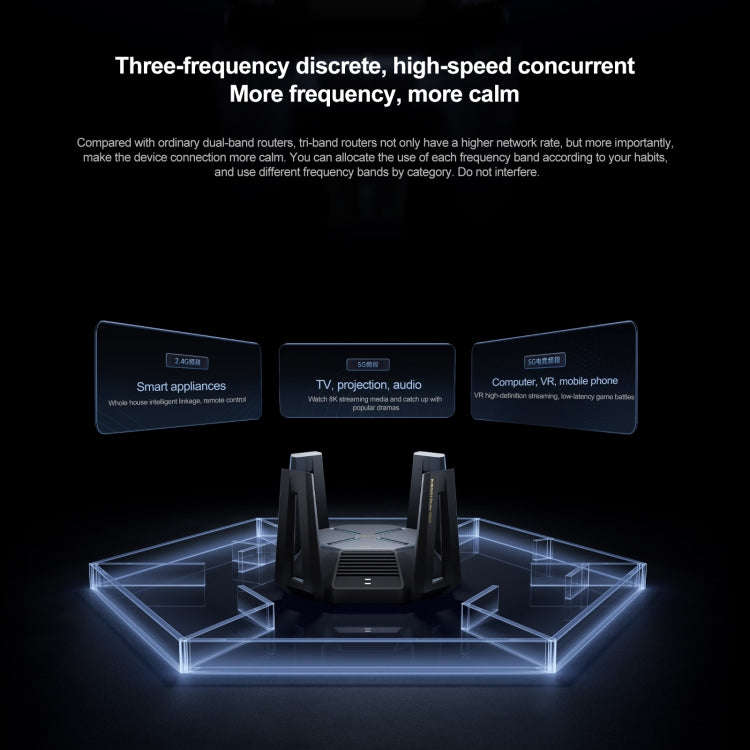 Original Xiaomi WiFi Router 10 Gigabit Tri-Band Wireless Mesh Network Game Acceleration Repeater,...