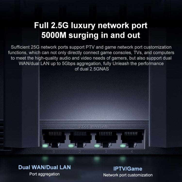 Original Xiaomi WiFi Router BE7000 8-channel Independent Signal Amplifier 1GB Memory, US Plug