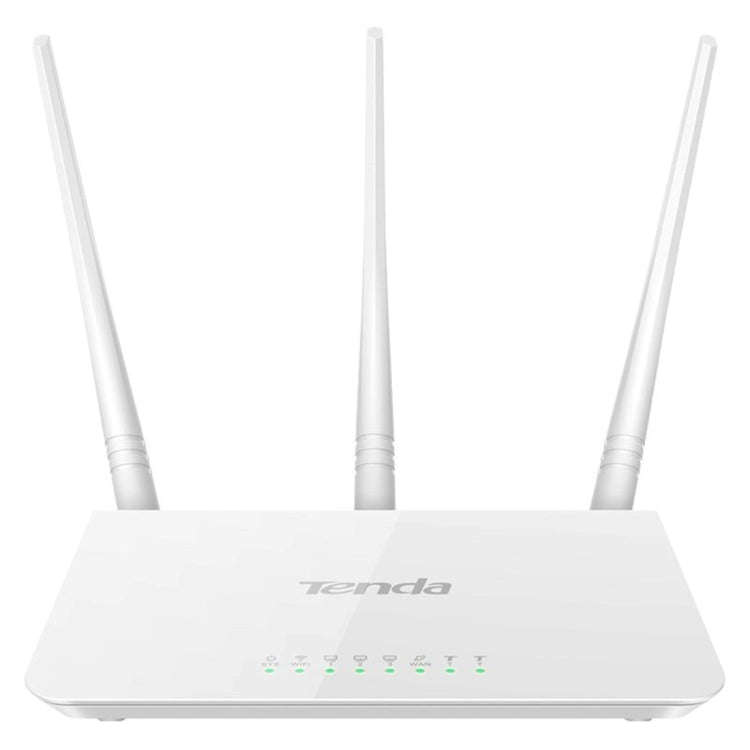 Tenda F3 Wireless 2.4GHz 300Mbps WiFi Router with 3*5dBi External Antennas(White)