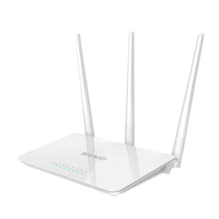 Tenda F3 Wireless 2.4GHz 300Mbps WiFi Router with 3*5dBi External Antennas(White)
