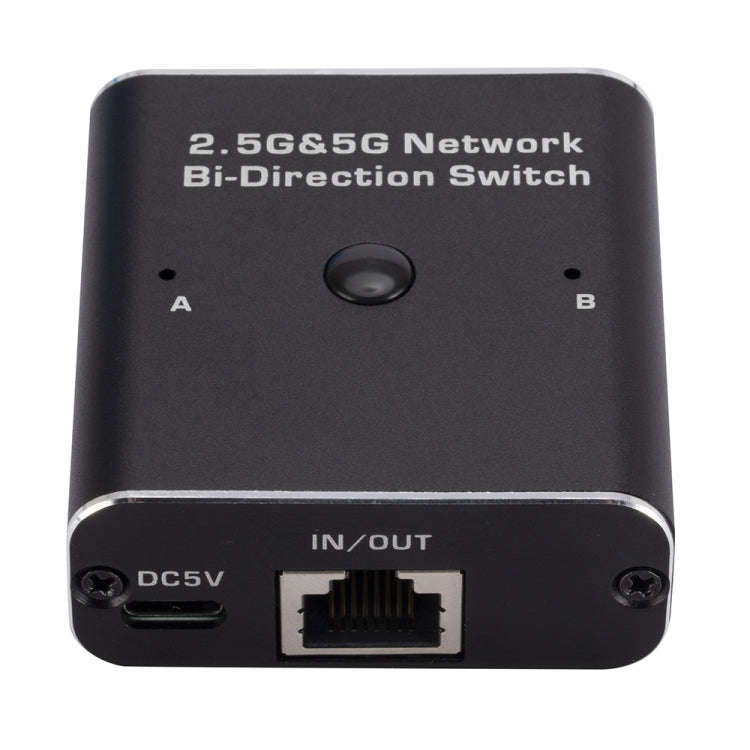 2.4GHz+5GHz RJ45 Network Bi-Direction Switch (Black)