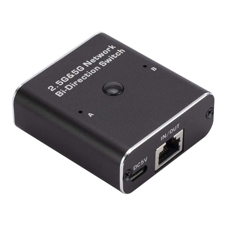 2.4GHz+5GHz RJ45 Network Bi-Direction Switch (Black)