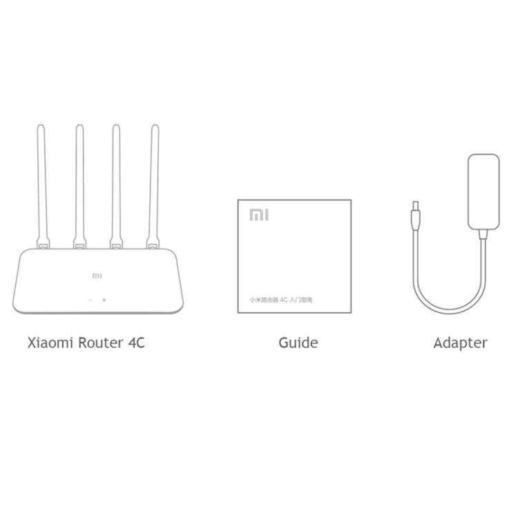 Original Xiaomi Mi WiFi Router 4C Smart APP Control 300Mbps 2.4GHz Wireless Router Repeater with ...