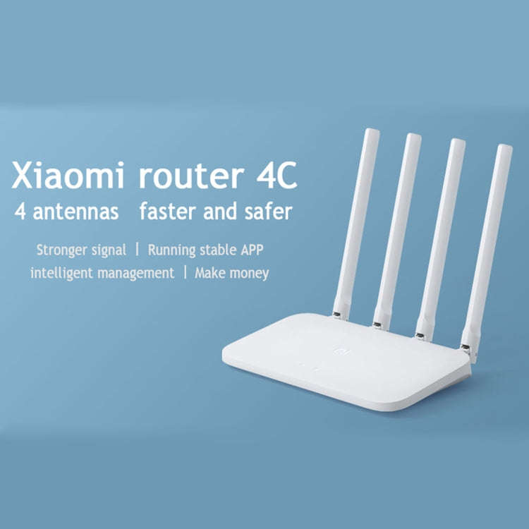 Original Xiaomi Mi WiFi Router 4C Smart APP Control 300Mbps 2.4GHz Wireless Router Repeater with ...