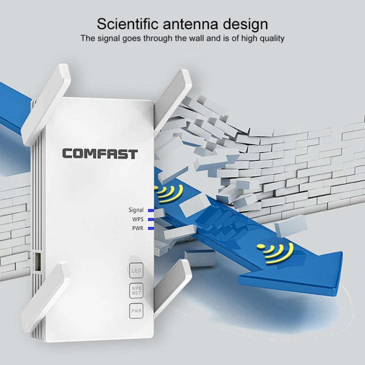 COMFAST CF-AC2100 2100Mbps Wireless WIFI Signal Amplifier Repeater Booster Network Router with 4 ...