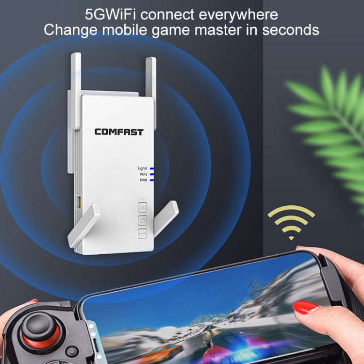 COMFAST CF-AC2100 2100Mbps Wireless WIFI Signal Amplifier Repeater Booster Network Router with 4 ...