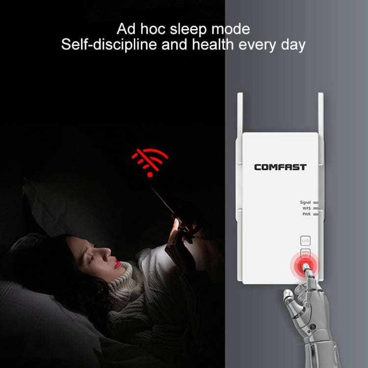 COMFAST CF-AC2100 2100Mbps Wireless WIFI Signal Amplifier Repeater Booster Network Router with 4 ...