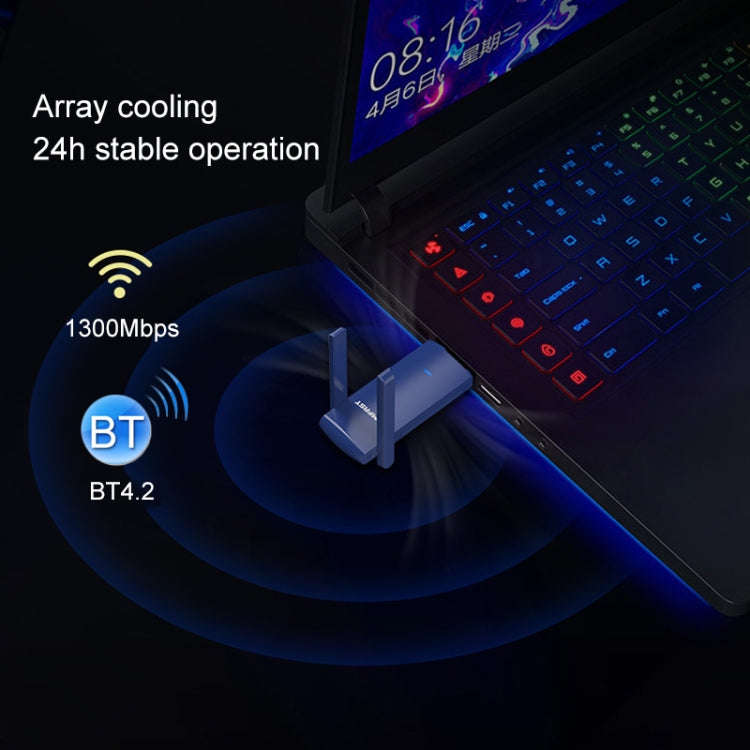 COMFAST CF-927B 1300Mbps Dual-band Bluetooth Wifi USB Network Adapter
