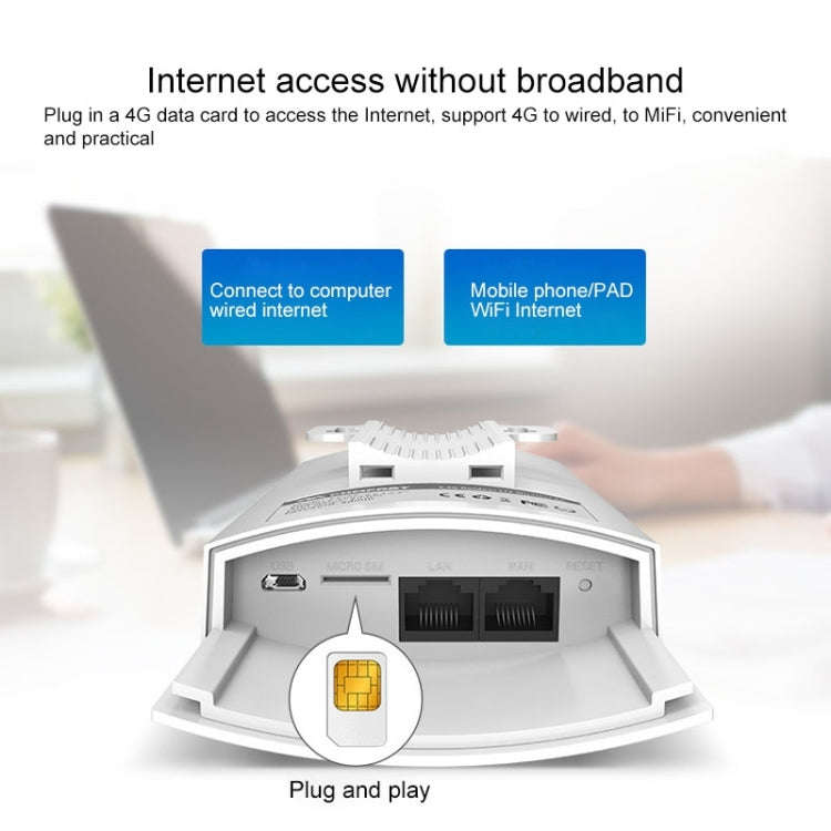COMFAST CF-E5 300Mbps 4G Outdoor Waterproof Signal Amplifier Wireless Router Repeater WIFI Base S...
