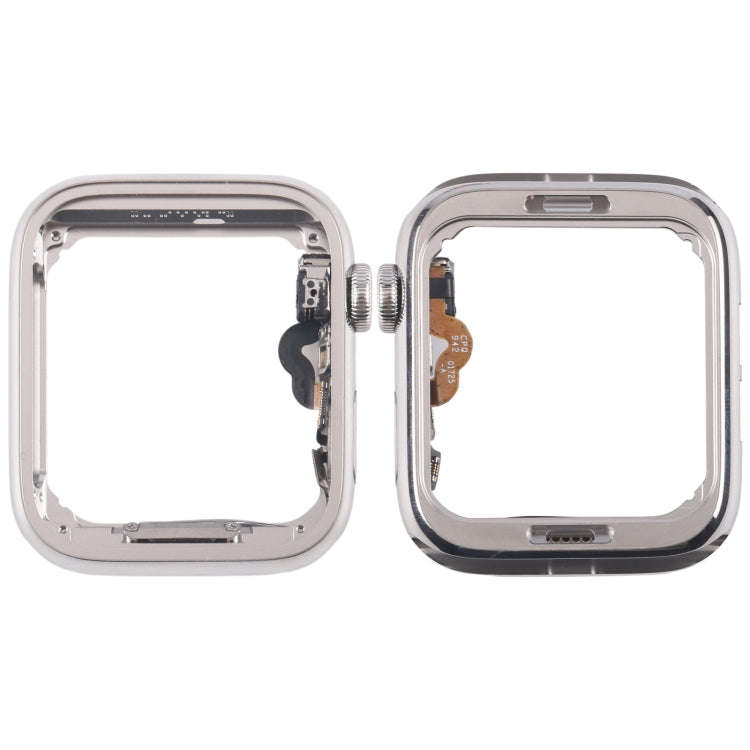 For Apple Watch Series 5 40mm LTE Stainless Steel Middle Frame Bezel Plate with Crown Spin Axis F...