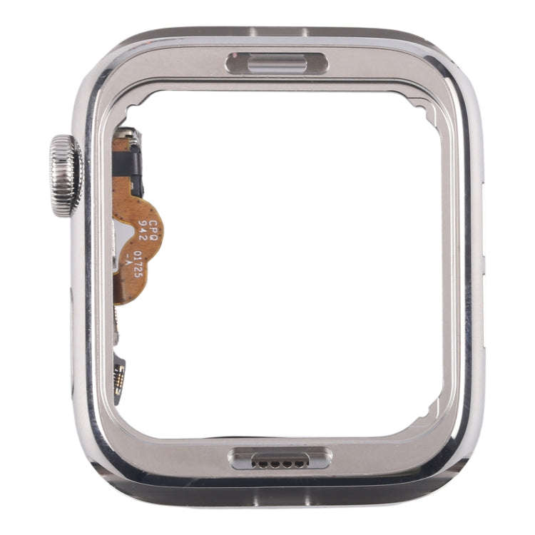 For Apple Watch Series 5 40mm LTE Stainless Steel Middle Frame Bezel Plate with Crown Spin Axis F...