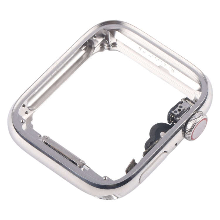 For Apple Watch Series 5 40mm LTE Stainless Steel Middle Frame Bezel Plate with Crown Spin Axis F...