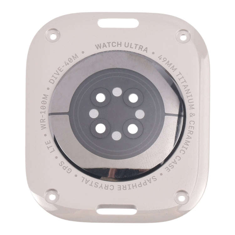 For Apple Watch Ultra 2 49mm A2986 A2987 LTE Version Glass Back Cover(Titanium Gray)