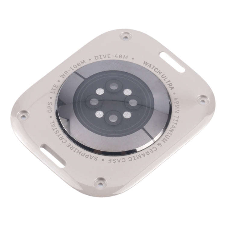 For Apple Watch Ultra 2 49mm A2986 A2987 LTE Version Glass Back Cover(Titanium Gray)