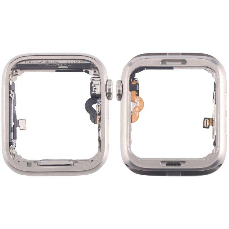 For Apple Watch Series 5 40mm LTE Stainless Steel Middle Frame Bezel Plate with Crown Spin Axis F...