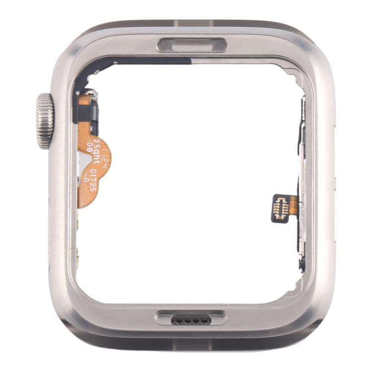 For Apple Watch Series 5 40mm LTE Stainless Steel Middle Frame Bezel Plate with Crown Spin Axis F...