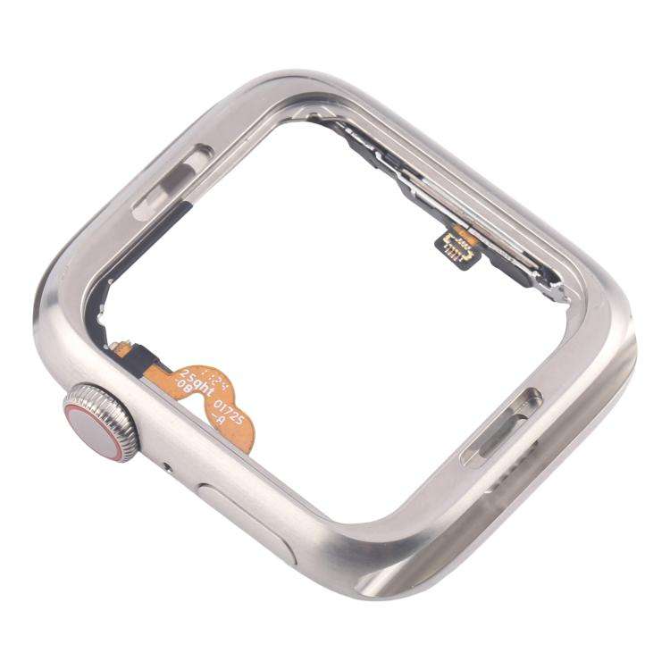 For Apple Watch Series 5 40mm LTE Stainless Steel Middle Frame Bezel Plate with Crown Spin Axis F...