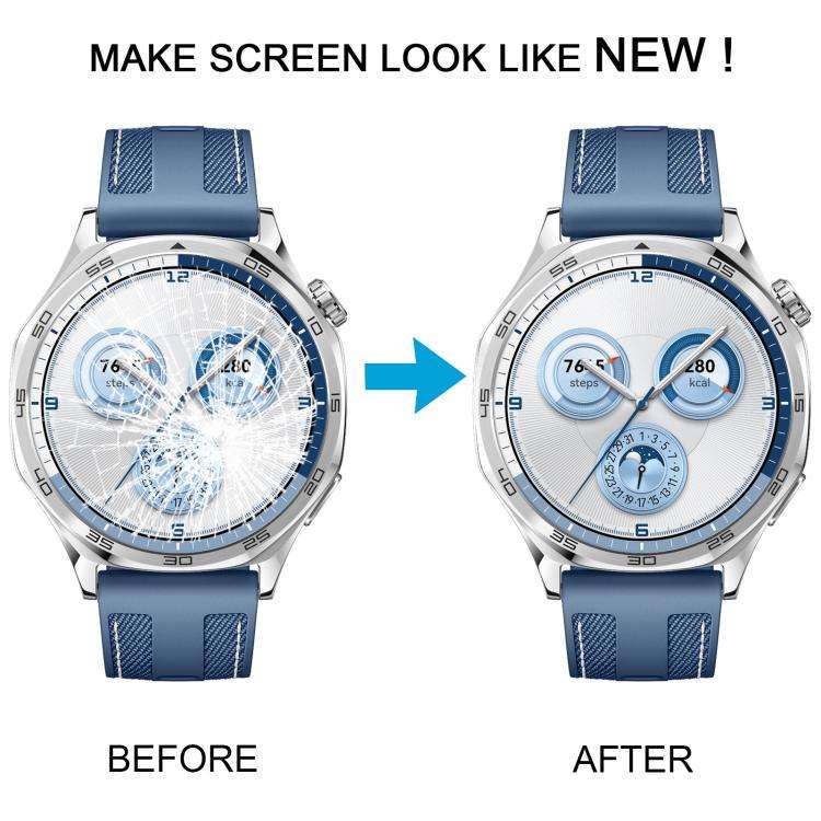 For Huawei Watch GT 5 46mm Front Screen Outer Glass Lens (Black)